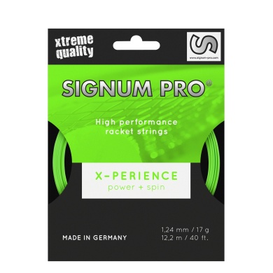 Nawleczka z żyłką tenisową Signum Pro X-perience (trwałość + spin) zielona